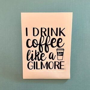 Gilmore Girls Coffee Kiss - Cut Sticker